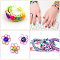 Miniatyrbilde 4 av 5: Loom Bands Sett, Gummibånd Håndverkboks For DIY Laging Barn - 600stk