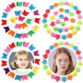 Miniatyrbilde 4 av 5: 100 stk. Mini Hårklyper til Babyjenter Blomster Hårpynt Hårspenner For Skolejenter Barn Tenåringer Hjerte Heart