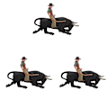 Miniatyrbillede 1 af 3: 3 Sæt Simulerings-Western Cowboy Tyremodel Pynt Børn Statisk Matador Legetøj 3 Sæt 16X11.5X4CM 3 Sets 16X11.5X4CM