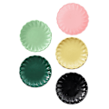 Pikkukuva 2 / 2: 5 kpl Miniatyyrilautaset Nukenkodin Keittiön Lautaset Leikkikalut Nukenkodin Keittiön Astiat Sekalaiset Värit 4,1x4,1cm Assorted Color 4.1x4.1cm