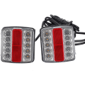 Miniatyrbillede 2 af 5: 12V 15 LED Baglygter med Magneter, LED Trailer Lygter, 7,5m Kabel, 7-polet Stik, Baglygte, Trailer Lygte, Rampe LED Trailer Lygte med LED Baklys