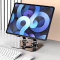 Miniatyrbilde 5 av 5: Fleksibel Bord Mobiltelefon Nettbrett Holder Sammenleggbar Holder Justerbar Aluminium Legering Nettbrett Holder_xrzi Sliver