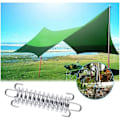 Miniatyrbillede 4 af 5: Sejl Skygge Tilbehør Teltet Heavy Duty Rope Spring Trampolin 4 Stykker Metal Tilbehør Fjedre Til Udendørs Camping Vandreture Rejse Picnic Strand Teltet A