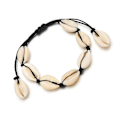 Miniatyrbillede 2 af 5: Shell Choker Halskæde Muslingehalskæde Justerbar Shell Halskæde Armbånd Sæt Hawaiianske Smykker Til Kvinder Mænd Piger Sort black