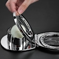 Miniatyrbilde 5 av 5: 2 stk Multifunksjonelt Eggskjærer, 2 i 1 Egg Slicer i Rustfritt Stål Kjøkkenverktøy Eple og Tomatskjærer Eggskjærer 3 i 1 Manuell Eggskjærer, Profesjonell