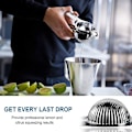 Miniatyrbillede 3 af 5: Manuel Citronpresser Citronpresser Manuel Appelsin Citronella Juicer Rustfrit Stål Premium Heavy Duty Metal Citruspresser Skål (Diameter Af Skål 7
