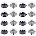 Miniatyrbillede 1 af 2: 100 stk Praktiske Månekageæsker Runde Dæksel Emballageæsker (guld)Sort 7,8x7,8x3,4cm Black 7.8x7.8x3.4cm