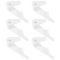 Pikkukuva 2 / 2: 50 Sarjaa Koukkuja Ulkokäyttöön Jouluvaloille Led-nauhavalon Kiinnikkeet Kattovalaisimen Kiinnikkeet Led-valon Pidikkeet White 4.7X2X1.8CM