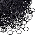 Miniatyrbillede 1 af 5: 2000 Mini Gummibånd Bløde Elastiske Bånd Til Børns Hårfletninger HårSort Black