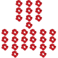 Miniatyrbillede 1 af 3: 30 stk. Julehårsscrrunchies Elastisk Hårelastik Mode Hårtilbehør Til Pige 30 stk 10X10cm 30 pcs 10X10cm