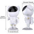 Miniatyrbilde 4 av 5: Justerbar LED Astronaut Projeksjonslampe med Fjernkontroll og Timerfunksjon Stjernehimmel Atmosfærisk Lys Hjemmedekor Galaxy Stjernelys Projektor