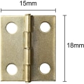 Miniatyrbillede 2 af 5: 50 stk. Hængsler Butt Hinge med 200 stk. 5 mm Mini Messing Kul Sort Udskiftningsskruer