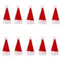 Miniatyrbilde 3 av 5: Mini Julehatt Kopper Flasker Deksel, 10 stk Julemann Hatter Bestikkholdere Jul Bestikkholder for Julebord Dekking