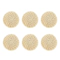 Pikkukuva 1 / 3: 6 kpl Rattan-Punotut Korut Yksinkertaiset Pyöreät Korvakorun Ripukset Korujen Valmistukseen Koristeet 4X4X0.4CM 4X4X0.4CM