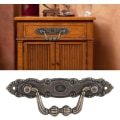 Miniatyrbillede 4 af 5: Elegant Løvemønster Jern Møbel Skuffe Skab Skrivebord Dørhåndtag Hardware Hjem DIY Indretning (2 stk, Kobberfarve)