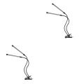 Miniatyrbillede 3 af 3: 3 stk Dobbelt Hoved 40 LED Plantevækstlampe USB Fleksibel Timing Dæmpning LED Vandafvisende Plantelys Med 2pcs 52X10X5cm