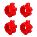 Pikkukuva 3 / 3: 4 kpl Mustat Chokerit Dumbbell Hex Nutd Dumbbell Tarvikkeet Barbell Hex Nut Dumbbell Bar Collar Dumbbell Red 4.8X3.7X2.1CM
