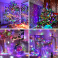 Miniatyrbilde 2 av 5: Flerfargede 20 meter 200 LED-lysstreng for innendørs og utendørs, julelys med klar ledning, 8 moduser vanntett blinkende fe-lysstreng med støpsel for Tr