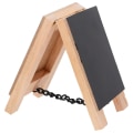 Miniatyrbillede 2 af 2: Kridt Etiketter Mini Stående Kridttavle Mini Bord Tavle Mini Kridttavle Stativ Mini Tavle Skilte Have Etiketter Sort 8.5X8.5X6.3CM Black 8.5X8.5X6.3CM