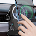 Miniatyrbillede 2 af 4: Trådløs Biloplader Holder Kompatibel Med, Automatisk Magnetisk Hurtigopladning Auto Ventilation Telefon Stativ Kompatibel,