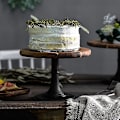 Miniatyrbillede 4 af 4: Kagefad Stativ Træ Høj Base Dessertfad Bryllup Dekoration