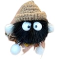 Miniatyrbild 1 av 5: Söt Plysch Nyckelring Mjuk Fluffig Boll Ullvävning Nyckelring för Kvinnor Bil Ryggsäck Handväska Tillbehör