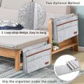 Miniatyrbillede 3 af 3: Senge Caddy, Filt Sengeopbevaring Organizer Hjem Madras Sofa Bord Skab Senge Caddy Opbevaring Grå Grey