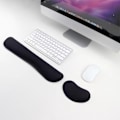 Miniatyrbillede 3 af 5: Håndledsstøtte til Tastatur og Mus - Til Støtte af Håndleddet på Computer, Laptop, Kontor, Spil