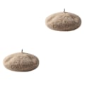Miniatyrbillede 2 af 2: 3 stk. Børnevarm Bæret Baby Uldhue Udendørs Vinter Til Pige Efterår Børn - Størrelse M (mocha)2pcsM 2pcs M