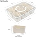 Miniatyrbild 2 av 5: RIYI Snackle Box Container - 8-Compartment Serving Tray with Lid and Handle - Portable - for Veggie and Charcuterie Boxes