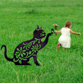 Miniatyrbillede 2 af 5: Akryl Kat Figur til Have - Udendørs Dekoration 2 stk