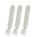 Miniatyrbilde 3 av 3: 3 stk Mote Hårextensions Fletter Hårextensions Parykker Hårlengde Hvit 55cm White 55cm