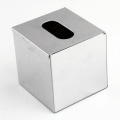 Miniatyrbillede 1 af 4: Metal Firkantet Vævsæske Låg, Moderne Ansigtsvævs Holder til Badeværelsesbordplader, Soveværelseskommoder, Natborde, Skriveborde, Kontorer