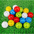 Miniatyrbillede 5 af 5: /Ryi/ 12-pak golftræningsbolde, hule træningsbolde med luftstrøm, 42 mm plastikgolfbolde, til svingtræning, driving range, hjemmebrug