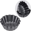 Miniatyrbild 3 av 5: Äggtarteform, Muffinsform, Återanvändbar Tartelettform Mini, Non-stick Muffinplåtar Kolstål Pudding Tartelettform För Kökskaka Bakverktyg (4st,