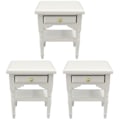 Miniatyrbilde 1 av 3: 3 stk. Barne-sengbord Leke Tre Soverom Scene Lekestue Leke Dekorasjon Mini Modell Dekorativ Pels 3pcs