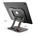 Miniatyrbilde 3 av 5: Fleksibel Bord Mobiltelefon Nettbrett Holder Sammenleggbar Holder Justerbar Aluminium Legering Nettbrett Holder_xrzi Sliver