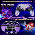 Pikkukuva 4 / 5: /Ryi/Ohjain Nintendo Switch/OLED/Lite -konsolille, langaton Pro Switch -ohjain LED-sauvaohjaimella/liikkeellä/värinällä/turbolla/herätyksellä