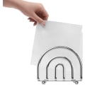 Miniatyrbillede 2 af 3: Donuts Chrome Collection Serviet Holder - Klassiske Serviet Holdere til Borde, Spisebord Serviet Holdere til Køkken, Jern Bordplade Vertikal Papirhåndklæde, 2 stk