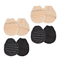 Miniatyrbillede 3 af 3: 4 Par Dame Sokker & Strømper Halve Sokker Kvinder Tå Dæk Forefoot Pude Pads Tå Topper Liner So 10x9cm