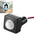 Miniatyrbild 3 av 5: Ljusbrytare Infraröd Pir-brytare Infraröd Sensor Människokropp Infraröd Sensor Ultratunn Brytarsensor (2 st, Svart)