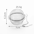 Miniatyrbillede 2 af 5: 2 rustfrie stål tebolde (ca. 6 cm) Teholder Telim Te-diffusor Ren Te-afstand