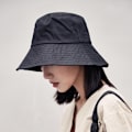 Pikkukuva 2 / 5: Naisten Aurinkohattu Auringonsuojaus Rantahattu Kesä Bucket Hat (Harmaa)