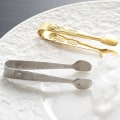 Miniatyrbillede 3 af 5: Rose Håndtag Sukkerklyper Rustfrit Stål Mini Sukkerklyper Skridsikre Appetitvækkere Slik Serveringsklyper Kaffe Te Køkken Service