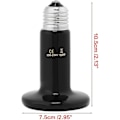 Miniatyrbillede 3 af 5: 75w/100w/150w Varmelampe/pære/lys til krybdyr i keramik med infrarød stråling til krybdyr, firben, padder, skildpadder (valgfrit) (100w)