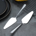 Miniatyrbilde 3 av 5: Kakespade, pizzaspade, taggete kant rustfritt stål kakeserver bakepatel