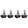 Miniatyrbillede 1 af 3: 6 stk Børne Pool Legetøj Elektrisk Piratskib Legetøj Piratskib Legetøj Sjov Badekar Legetøj 4 stk 16,5x15,3cm 4 pcs 16.5x15.3cm