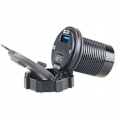 Miniatyrbilde 2 av 4: Bil Motorsykkel Sokkel USB-lader 12 Volt /24 Volt Modifisert Bil USB-lader med Bryter
