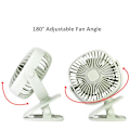 Miniatyrbilde 5 av 5: 4-i-1 Avtakbar Stille USB-vifte Bærbar Trille-vifte Batteridrevet Babykjøling Skrivebordsvifte_xrzi White Color Box