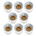 Pikkukuva 1 / 3: 8 kpl LED-lamppua Lamppujen Vaihtaja Lamppukannat Pistorasia Sovitin Muuntaa Lamppu Sovitin B22 Kannat White 3.5x2.5cm